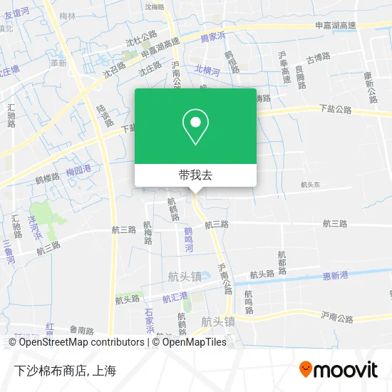 下沙棉布商店地图