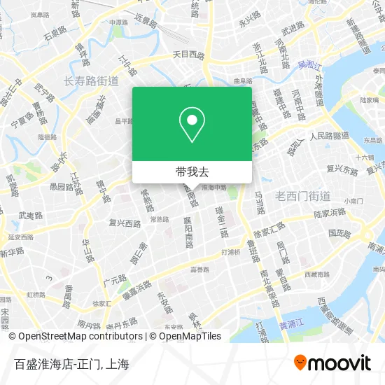 百盛淮海店-正门地图