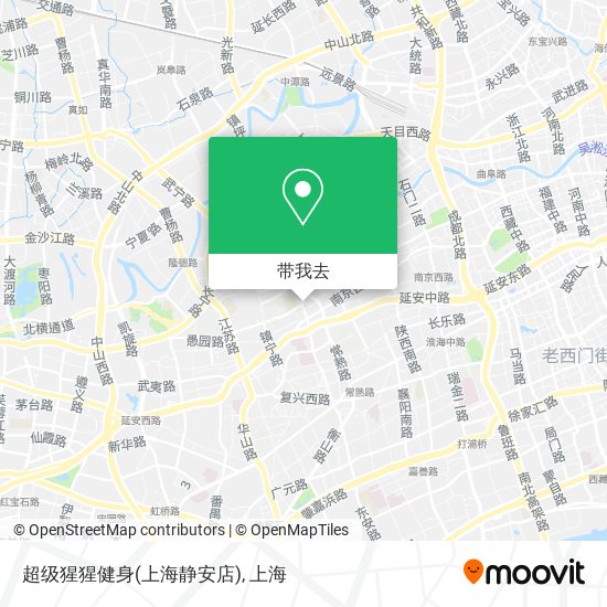 超级猩猩健身(上海静安店)地图