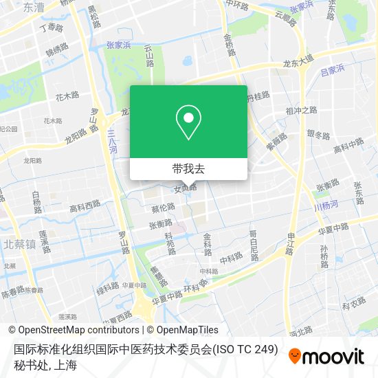 国际标准化组织国际中医药技术委员会(ISO TC 249)秘书处地图