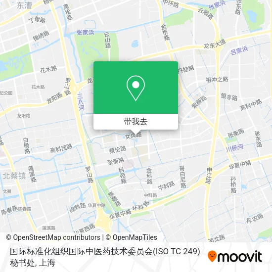 国际标准化组织国际中医药技术委员会(ISO TC 249)秘书处地图