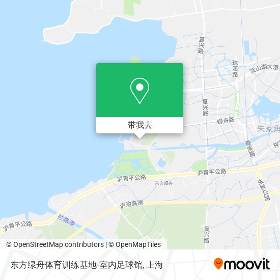 东方绿舟体育训练基地-室内足球馆地图