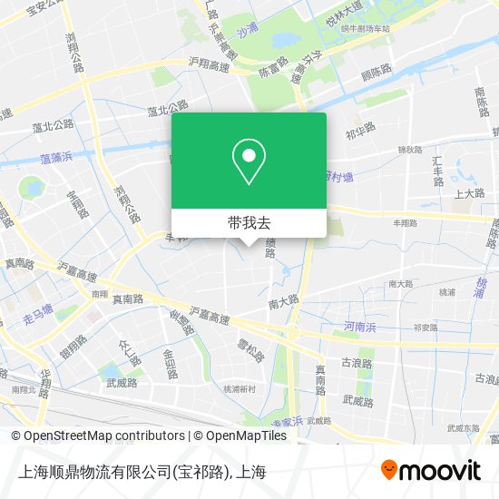 上海顺鼎物流有限公司(宝祁路)地图