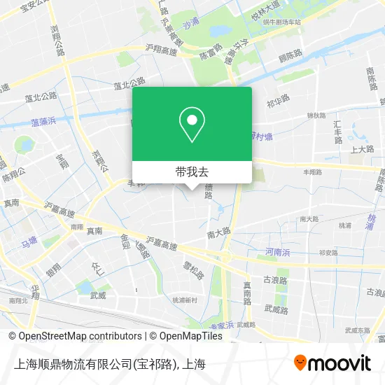 上海顺鼎物流有限公司(宝祁路)地图