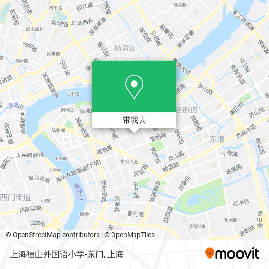 上海福山外国语小学-东门地图