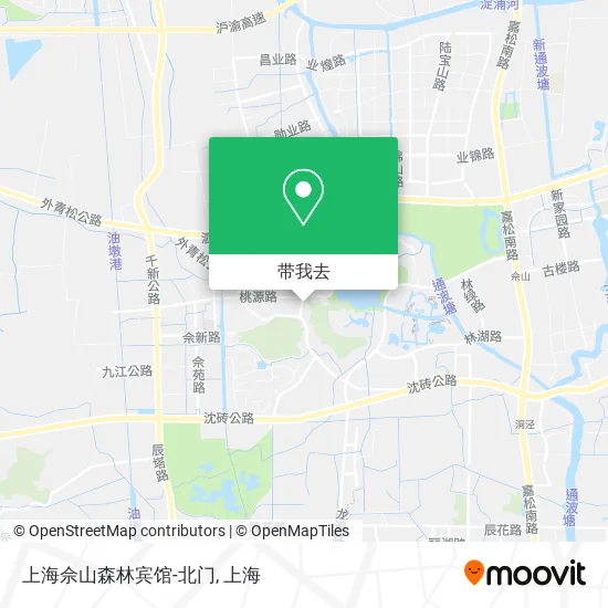 上海佘山森林宾馆-北门地图