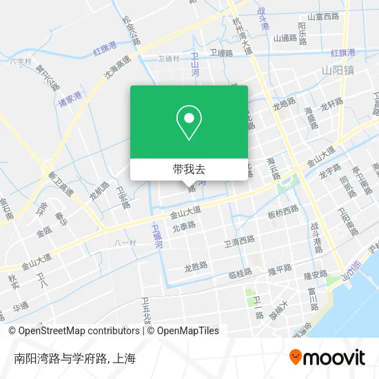 南阳湾路与学府路地图