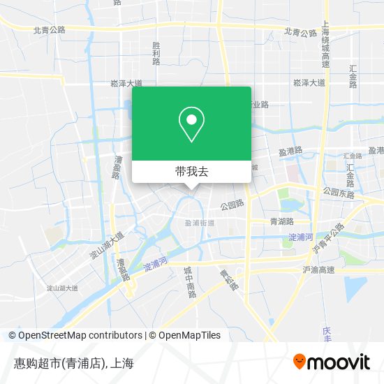 惠购超市(青浦店)地图