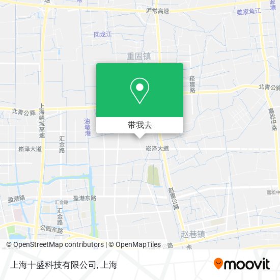 上海十盛科技有限公司地图