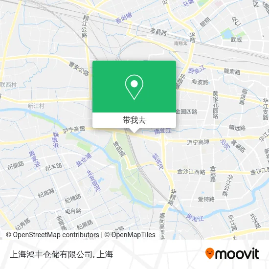 上海鸿丰仓储有限公司地图