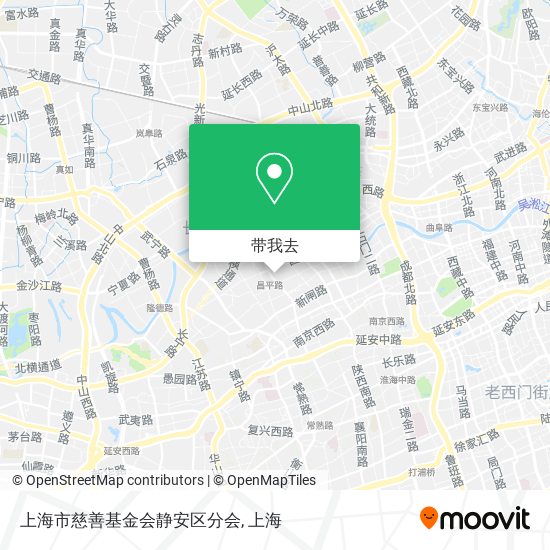 上海市慈善基金会静安区分会地图
