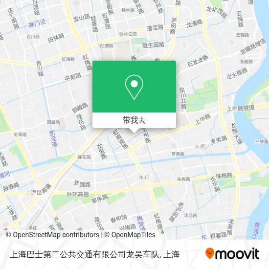 上海巴士第二公共交通有限公司龙吴车队地图