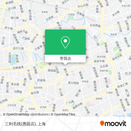 三利毛线(愚园店)地图