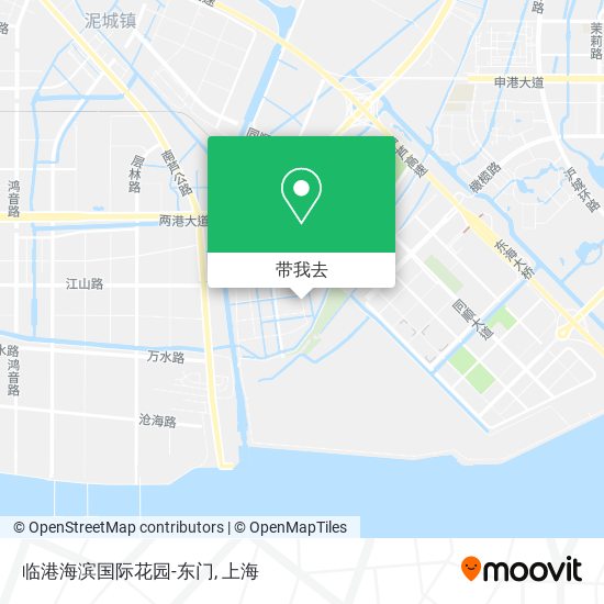 临港海滨国际花园-东门地图