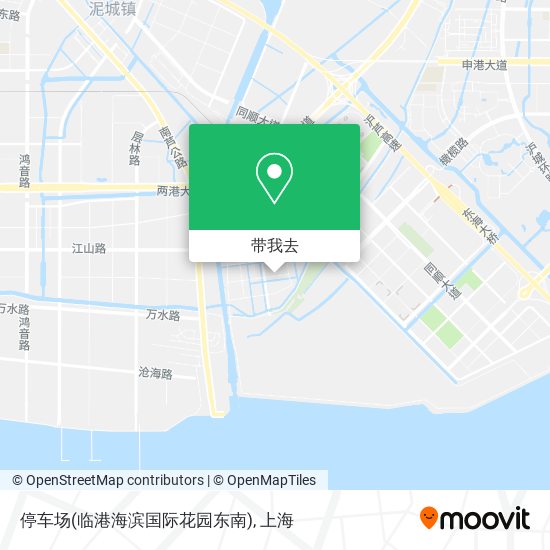 停车场(临港海滨国际花园东南)地图