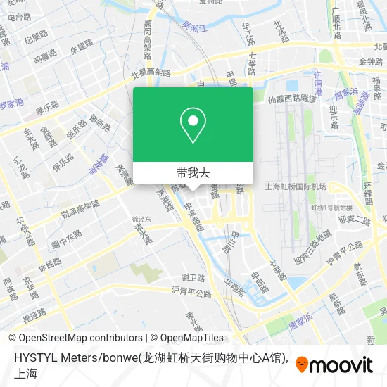 HYSTYL Meters / bonwe(龙湖虹桥天街购物中心A馆)地图