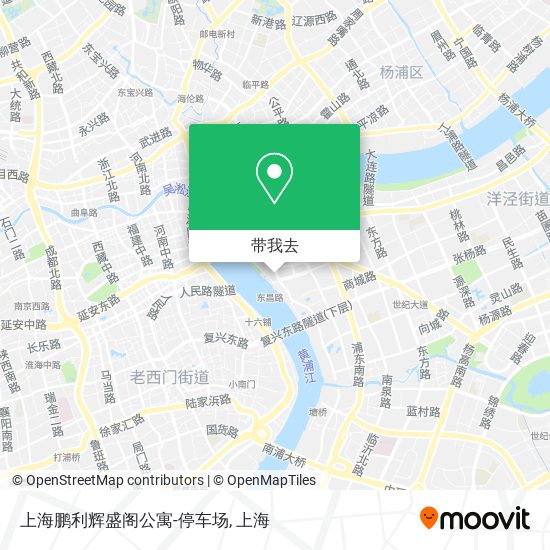 上海鹏利辉盛阁公寓-停车场地图
