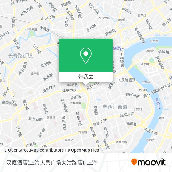 汉庭酒店(上海人民广场大沽路店)地图