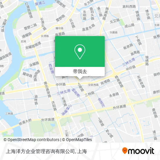 上海泽方企业管理咨询有限公司地图