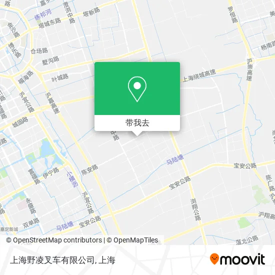 上海野凌叉车有限公司地图