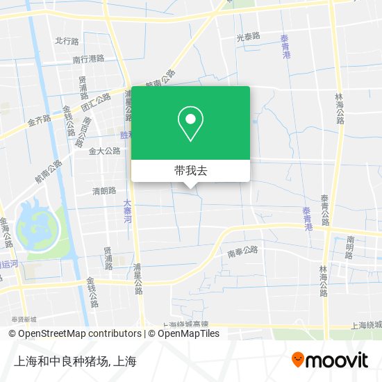 上海和中良种猪场地图