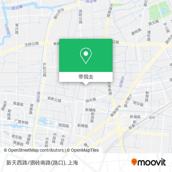 新天西路/泗砖南路(路口)地图