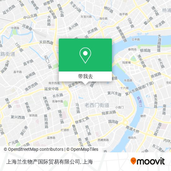 上海兰生物产国际贸易有限公司地图