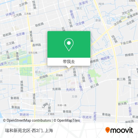 瑞和新苑北区-西2门地图
