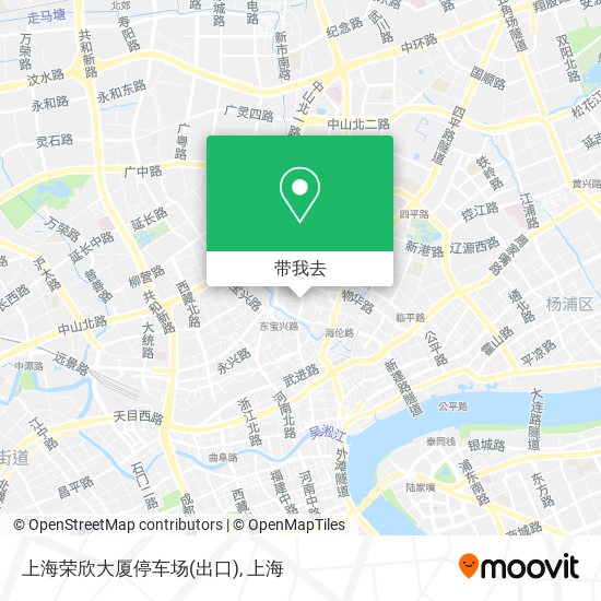 上海荣欣大厦停车场(出口)地图