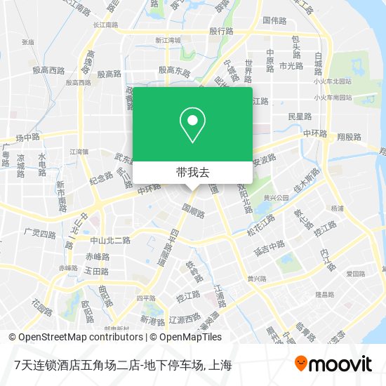 7天连锁酒店五角场二店-地下停车场地图