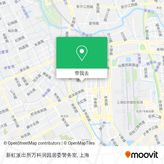新虹派出所万科润园居委警务室地图