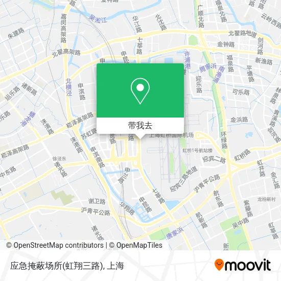 应急掩蔽场所(虹翔三路)地图