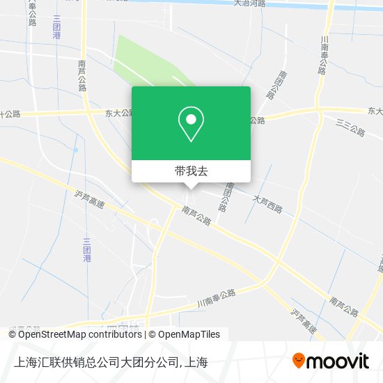 上海汇联供销总公司大团分公司地图