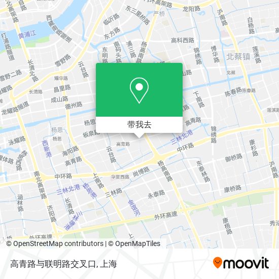 高青路与联明路交叉口地图