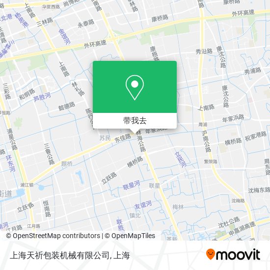 上海天祈包装机械有限公司地图