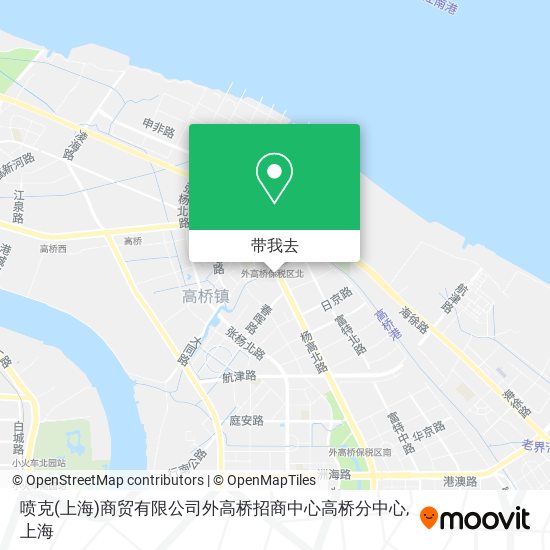 喷克(上海)商贸有限公司外高桥招商中心高桥分中心地图