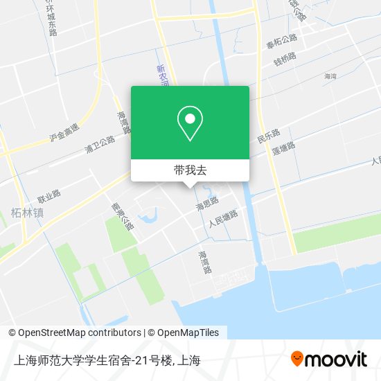 上海师范大学学生宿舍-21号楼地图
