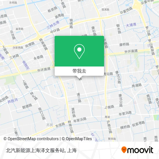 北汽新能源上海泽文服务站地图