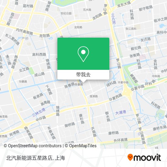 北汽新能源五星路店地图