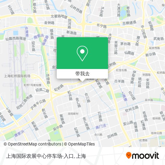 上海国际农展中心停车场-入口地图