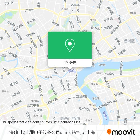 上海(邮电)电通电子设备公司sim卡销售点地图