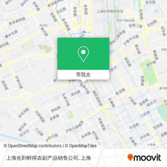 上海先到鲜得农副产品销售公司地图