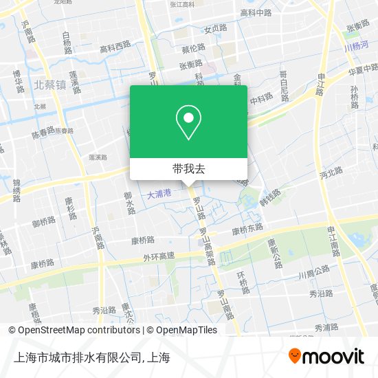 上海市城市排水有限公司地图