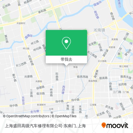 上海盛田高级汽车修理有限公司-东南门地图
