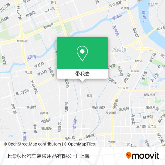 上海永松汽车装潢用品有限公司地图