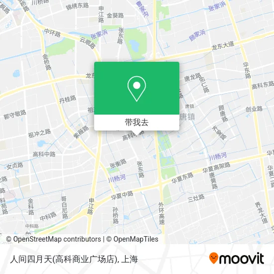 人间四月天(高科商业广场店)地图