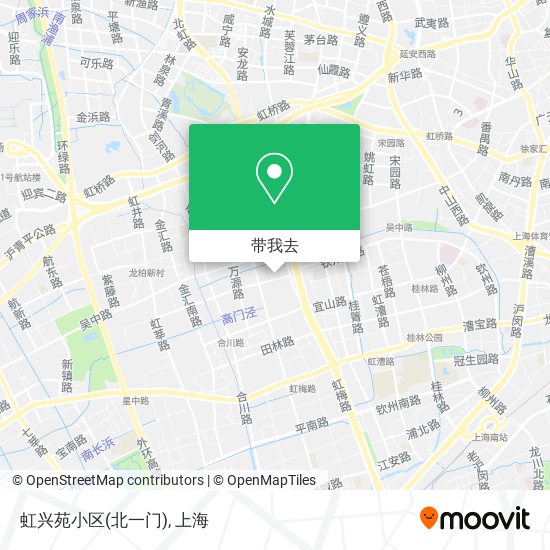 虹兴苑小区(北一门)地图