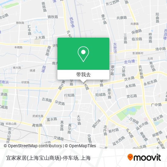 宜家家居(上海宝山商场)-停车场地图