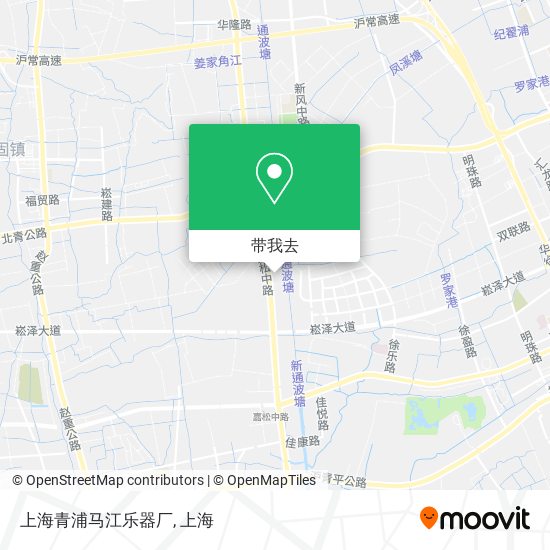 上海青浦马江乐器厂地图