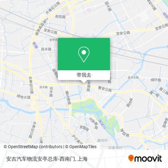 安吉汽车物流安亭总库-西南门地图